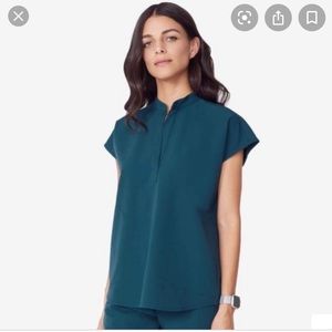 Figs Rafaela Mandarin Collar Top